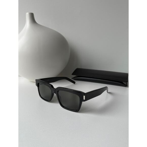 NEW Saint Laurent SL732 Vadim Black Square Sunglasses - Picture 3 of 11